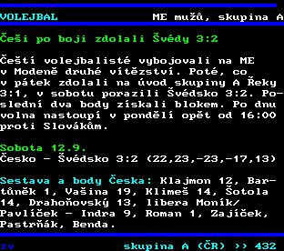 Teletext ČT, strana 431