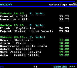 Teletext ČT, strana 461