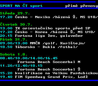 Teletext ČT, strana 499