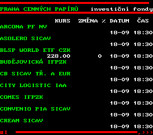 Teletext ČT, strana 509