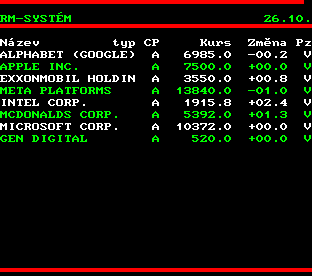 Teletext ČT, strana 551