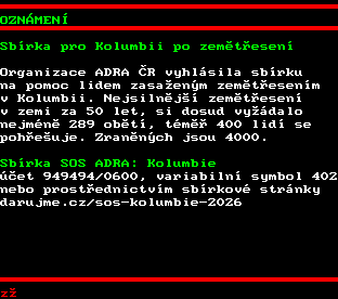 Teletext ČT, strana 587