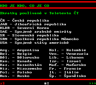 Teletext ČT, strana 599