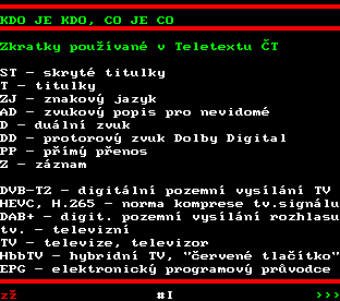 Teletext ČT, strana 599