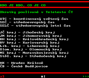 Teletext ČT, strana 599