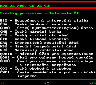 Teletext ČT, strana 599