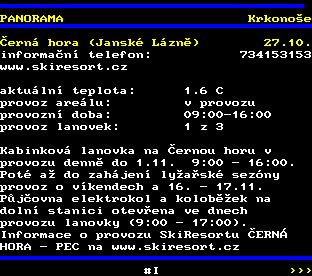 Teletext ČT, strana 685