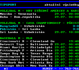 Teletext ČT, strana 760
