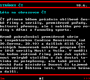 Teletext ČT, strana 852