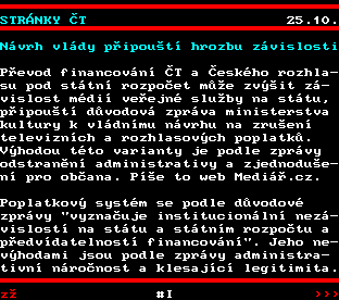 Teletext ČT, strana 854