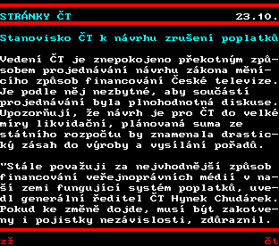 Teletext ČT, strana 855