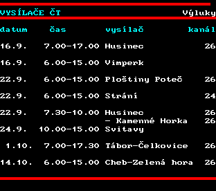 Teletext ČT, strana 869