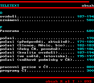 Teletext ČT, strana 892