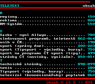 Teletext ČT, strana 893