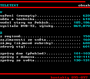 Teletext ČT, strana 894
